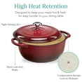 thumbnail image 6 of Best Choice Products 7.5 Quart Enamel Cast-Iron Dutch Oven, Heavy-Duty Cookware w/ Dual Handles, Lid - Red, 6 of 8