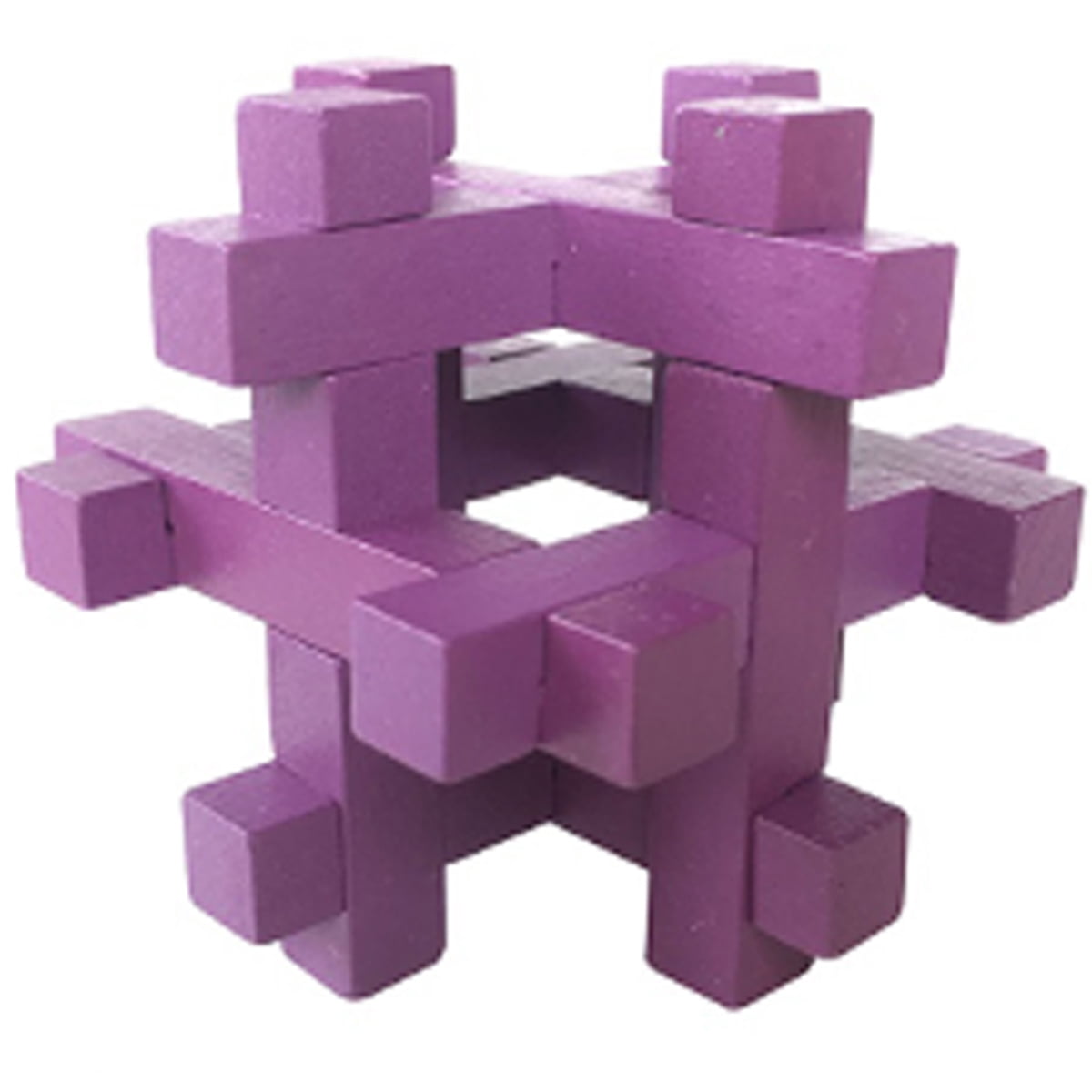 Zummy Brain Teasar 3D Wooden Colorful Puzzle Pack (4 Puzzles)