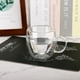 thumbnail image 5 of Comprado en un paquete de 2 Taza de café con asa de cinta resistente Taza de agua creativa transparente de alto borosilicato Capacidad: 150 ml A1 alta tasa de daños fortalece el ANGGREK  Otros, 5 of 7