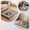 Khaki-S, variant on Rose Velvet Pet Mat Thickened Washable Grip Base Warm Soft for Cats Dogs Small Medium Indoor Cold Weather Sleeping Pad Pet(Khaki-M)