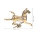 thumbnail image 2 of Houderco Escultura Caballo Dorado De Latón Feng Shui Para Hogar Oficina Símbolo, 2 of 7