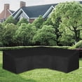 thumbnail image 6 of Easy-Going Patio V-Shaped Sectional Sofa Cover, Waterproof Outdoor Sectional Cover,Heavy Duty Garden Furniture Cover with Air Vent 89" L (on Each Side) x 33.5" D x 31" H, Black, 6 of 6
