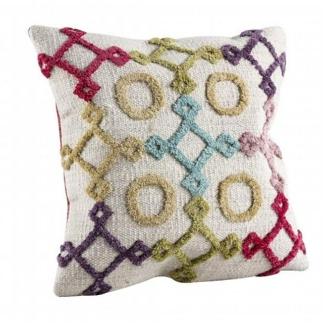 MAT The Basics CUSNIABTI242400 Nicia Bright & Multi Color Square Cushions, 24 x 24 in.