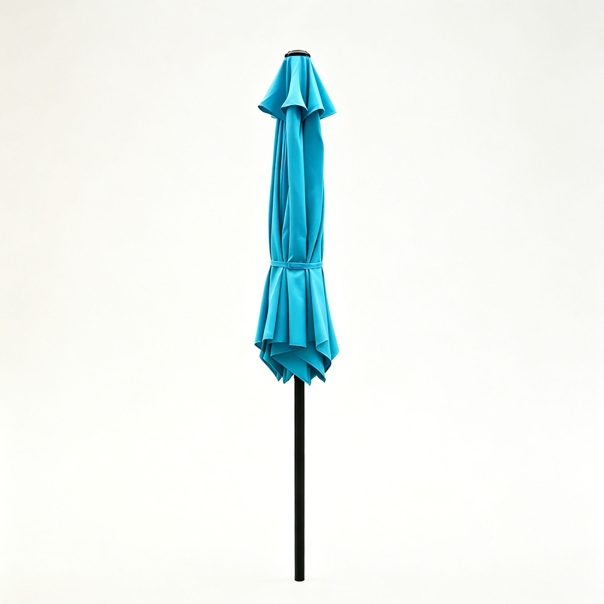 KOOL 7.5ft Market Patio Umbrella with Crank, Cyan photo 6