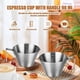 thumbnail image 4 of Stainless Steel Espresso Cup with Handle, 3.4oz/100ml Measuring Mug with Spout and Scale Markings for Coffee Preparation, 4 of 5