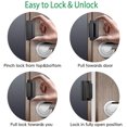 thumbnail image 4 of Door Reinforcement Lock , Black, 3" Security for Kids,Home Child Proof locks Withstand 800 lbs Inward Swinging ,Easy to Install., 4 of 5