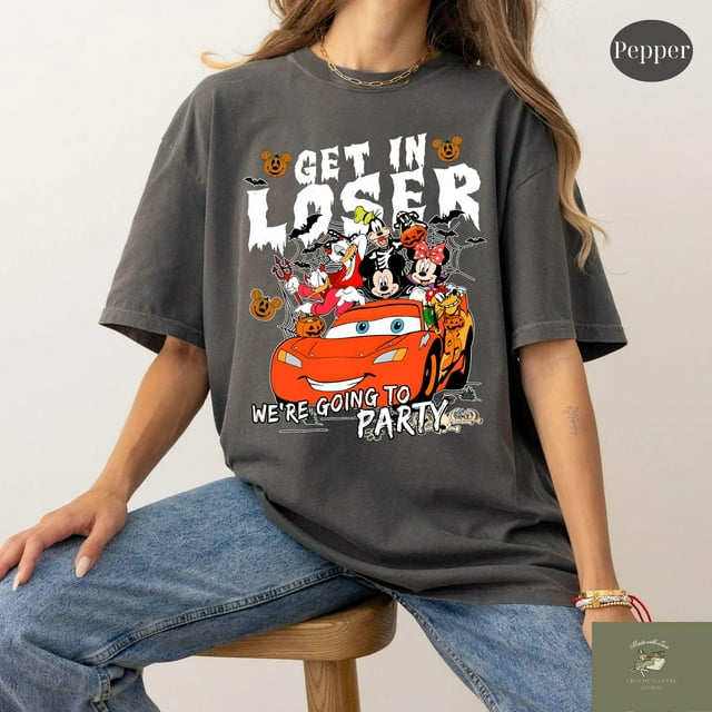 Retro Souris et Amis Rendons-Nous Perdants On Va à la Fête T-Shirt, Mickey n'Est Pas Si Effrayant Hal - comme sur l'Image - TG