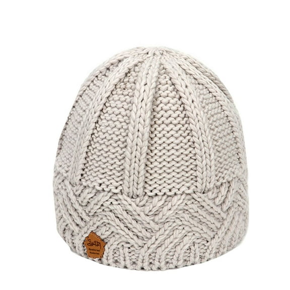 DOPI Stylish Hats Women Fashion Keep Warm Winter Hats Knitted Wool Hemming Hat