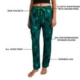thumbnail image 2 of Wicked Part 1 Hats & Tiaras All-Over Print Women's Green Sleep Pajama Pants
-Small, 2 of 7