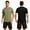 Black/Green, variant on Hanerdun Mens Athletic Quick Dry Shirts Tops Short Sleeve Workout Casual Tees Activewear 2 Pack M