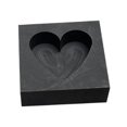 thumbnail image 1 of de lingote de , de de grafito, fundición dorado y pteado Gran corazón Zulema Crisol de fusión de grafito, 1 of 7