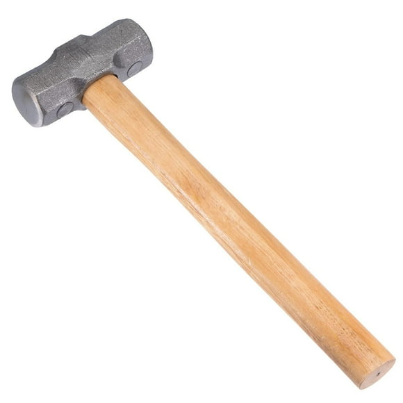 4 Pound Double Sided Hammer Blacksmith Engineer Hammer With 11" Wood Handle Forged Steel Head For Home Industry Woodworking