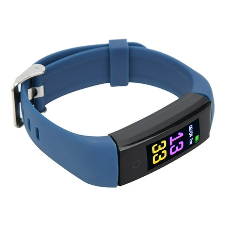 Sports Bracelet, Multiple Intelligent Functions Body Monitoring Smartband Sleep Quality Waterproof With Data Analysis For Healthy Life-style Bleu