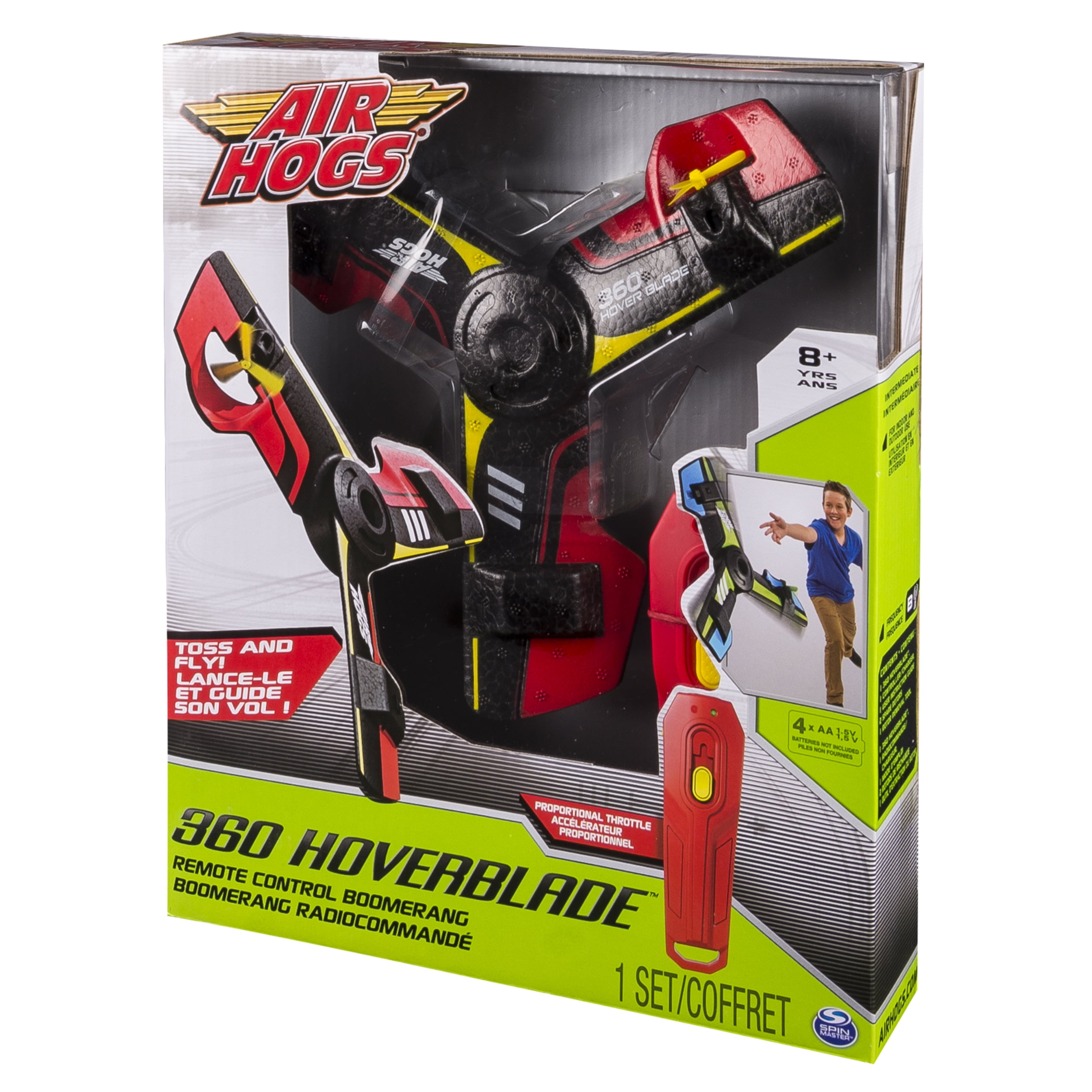 Air Hogs, 360 Hoverblade, Remote Control Boomerang, Red