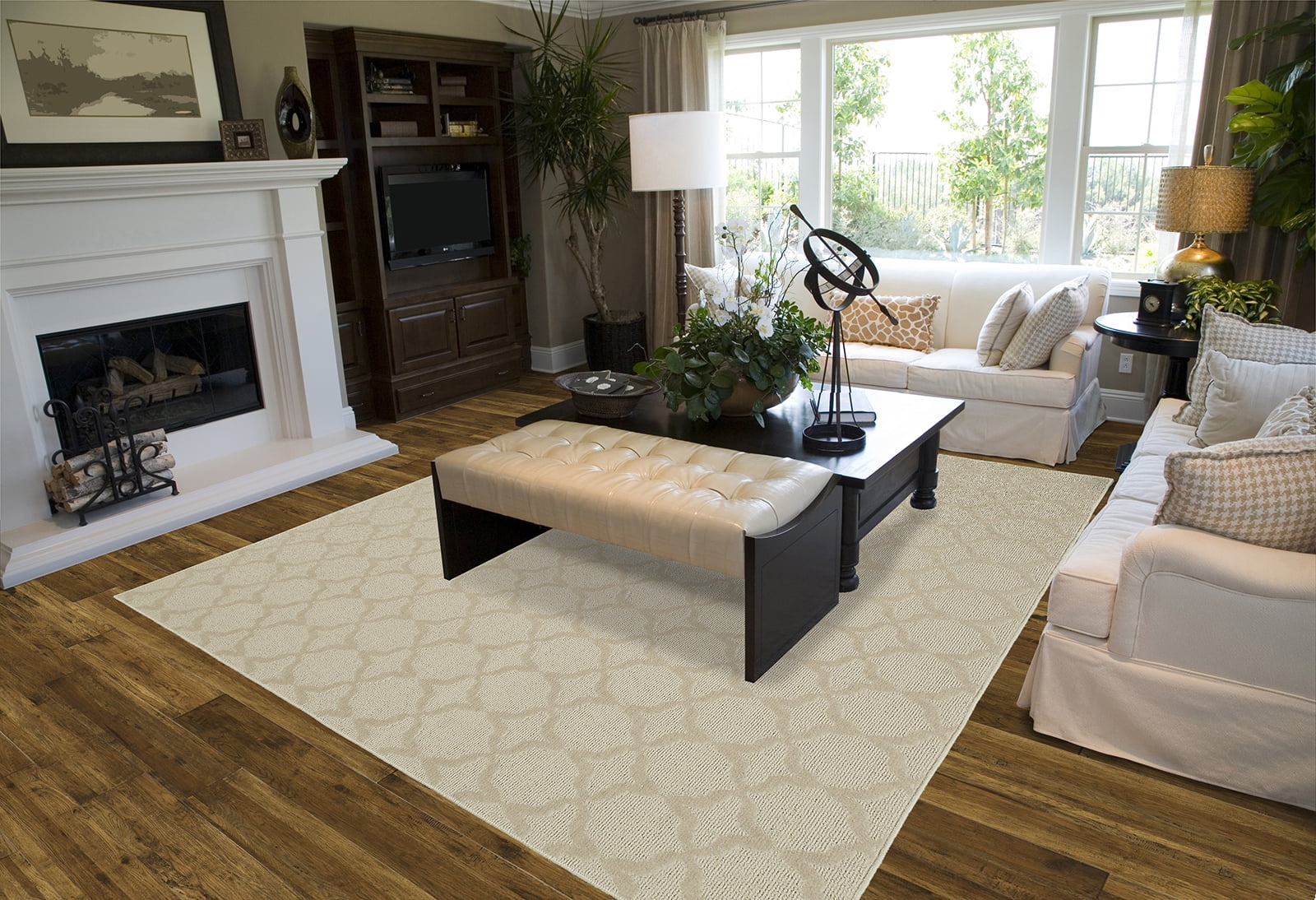 Garland Rug Sparta Polypropylene Tan Indoor Area Rug, 45" x 66"