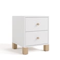 thumbnail image 3 of Storkcraft California 2 Drawer Nightstand, White and Driftwood, 3 of 12