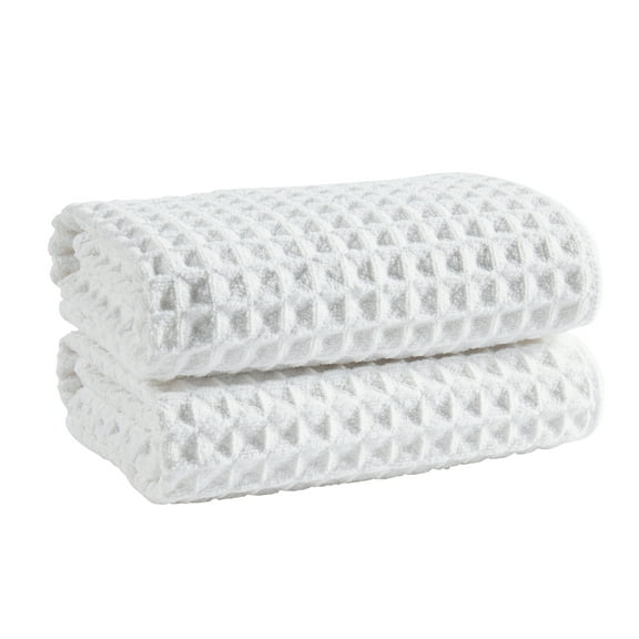 Clorox Waffle Kitchen Bar Mop for Cleaning, Machine Washable, Utility Everyday Dishcloth, White (16"x19")