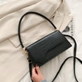 thumbnail image 5 of Classic Clutch Shoulder Bag Crocodile Pattern Small Crossbody Handbag for Women-Black, 5 of 5