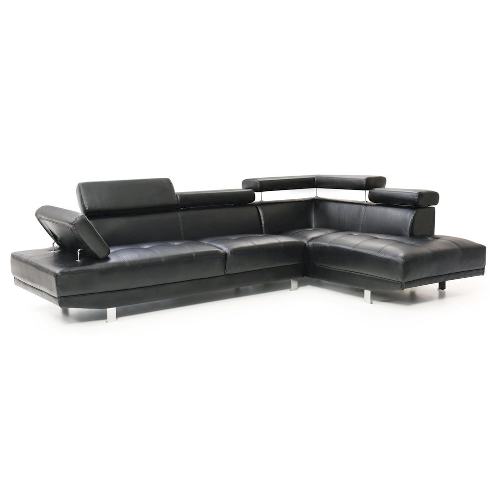 Glory Furniture Riveredge Sectional in Black Color