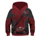 thumbnail image 1 of Disfraz de Deadpool Wolverine para niños y niñas, disfraz de superhéroe con estampado 3D, sudadera con capucha, chaqueta, sudadera para fiesta de Halloween, 1 of 2