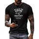 thumbnail image 1 of Camiseta clásica con estampado 3D "CONSTRUIDA EN LOS SESENTA" para hombre. Camiseta gráfica informal negra, perfecta para verano y estilo urbano. Lavable a máquina. Para adultos, hombres, mujeres, ado, 1 of 7