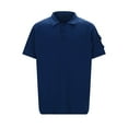 thumbnail image 7 of Mens T-Shirt Lapel Button Down Sports With Arm Pockets Solid Color Short Sleeve Casual T Shirts,BU1,L, 7 of 7