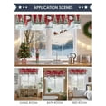 thumbnail image 6 of Christmas Snowman Valances for Windows, 42 x 18in, Tree Winter Bird Berry Red Wood Grain Rod Pocket Kitchen Valance Curtain Light Filtering Window Treatments for Living Room Bedroom, 1 Panel, 6 of 7