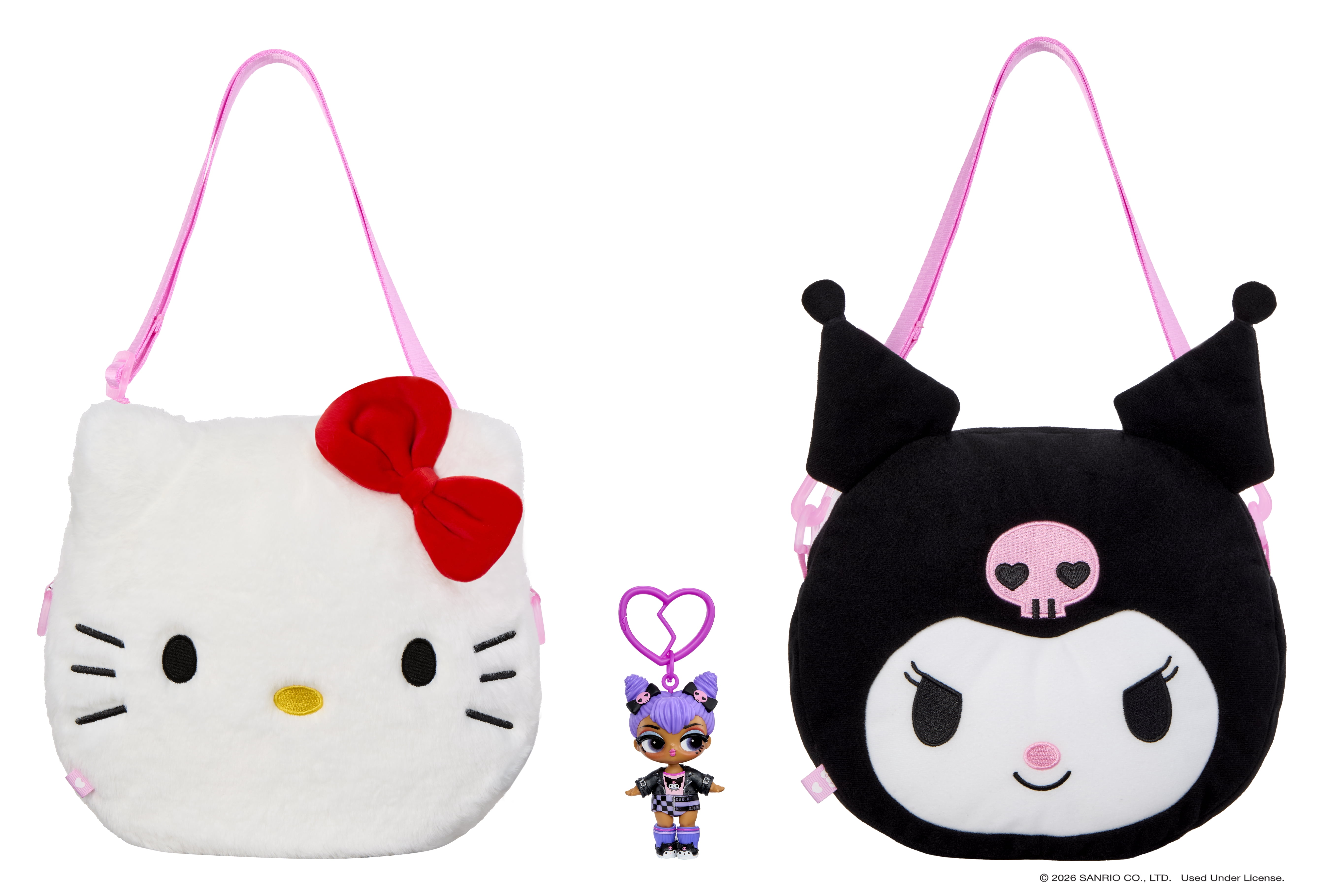 LOL Surprise Loves Hello Kitty and Friends BIG Reversible Plush – Large Plush with Matching Tot, Reversible, On-the-Go Play, and 7 Total Surprises – Collect All 3!