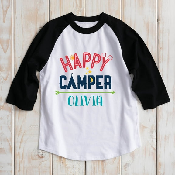 Happy Camper Personalized Youth Sports Jersey