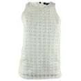 thumbnail image 3 of Women's Lace Front Sleeveless Blouse Tank Top-P-Large, 3 of 3