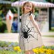 thumbnail image 5 of Fotbe Spiders On The Web 1 Vestido de Dormir para Niñas de 3 a 10 Años, Mangas Cortas, Estilo Princesa, Pijama Camisón con Mangas Voladas-XX-Large, 5 of 6
