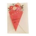 thumbnail image 3 of Ramos Tarjetas de felicitación Tarjeta en blanco Tarjeta de regalo Incluye sobre para aniversarios rojo, 3 of 9