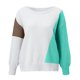 thumbnail image 3 of Gibobby SuéTer Para Invierno Mujer Suéter de punto de manga larga con cuello en O de patchwork informal para mujer(Blanco,M), 3 of 5