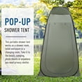 thumbnail image 4 of Outsunny Pop Up Shower Tent, Outdoor Privacy Changing Dressing Room, Green, 4 of 10