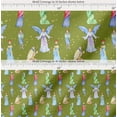 thumbnail image 2 of Soimoi Cotton Voile Fabric King & Angel Watercolor Decor Fabric Printed Yard 42 Inch Wide, 2 of 7