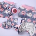 thumbnail image 1 of Pijamas de poliéster para mascotas, suéter cálido de invierno suave, ropa de mono para perros (gris L), 1 of 3