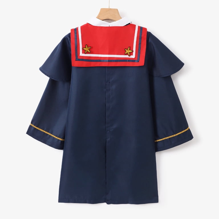 MKHSQHDG Red Graduation Dress Graduation Gown Outfit for Boys Kids Toddler Doctor Robe Set Kindergarten Photo Formal Wear School Attire Black Graduation Cap and Gown 14-15 Years