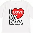 thumbnail image 4 of Inktastic I Love My Dada Boys or Girls Long Sleeve Toddler T-Shirt, 4 of 5