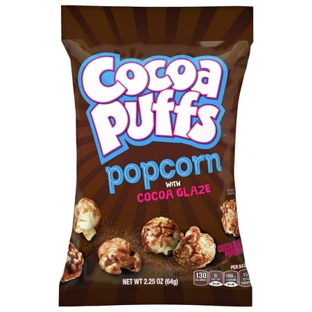 Cocoa Puffs Popcorn Snack Cocoa Chocolate Glaze Snack Bag