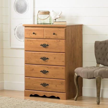 South Shore Prairie 5-Drawer Dresser, Country Pine