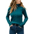 thumbnail image 2 of Sherrylily Women Turtleneck Sweaters Long Sleeve Cable Knit Jumper Pullover, 2 of 5