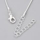 thumbnail image 2 of 2 collares de cadena de serpiente redonda de latón, estilo minimalista, joyería de moda con cierres de langosta, 2 of 3