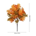 thumbnail image 3 of 2 Pcs Artificial Maple Leaves Branches Fall Flowers 13 Inch Fake Autumn Foliage Branches for Home Kitchen Farmhouse Vase Thanksgiving Table Centerpieces Party Halloween Decor(Green), 3 of 6