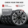 thumbnail image 3 of 16 Inch Universal Snap On ABS Hubcaps R16 Hub Caps Kit Stylish Vehicle Protector Lightweight Easy Installation for Various Car Models SUV Truck, 3 of 7