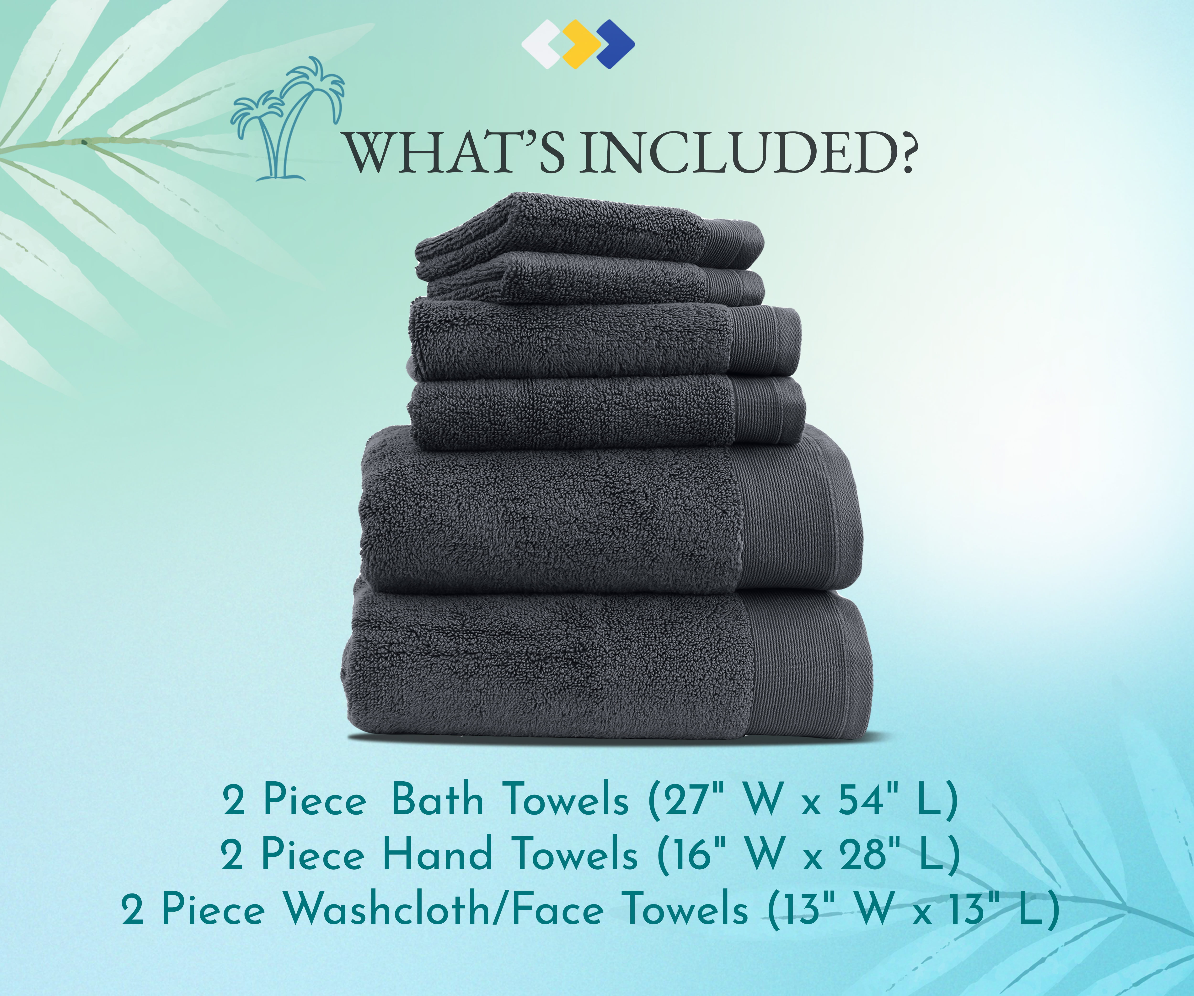 600 GSM 6 Piece Towels Set, 100% Cotton, Premium Hotel & Spa Quality, –  SHANULKA Home Decor