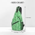 thumbnail image 3 of ZICANCN Crossbody Sling Bags for Women Men,Flowers Green Vines Casual Shoulder Backpacks for Travel Sport Climbing Runners Daypack, 3 of 9