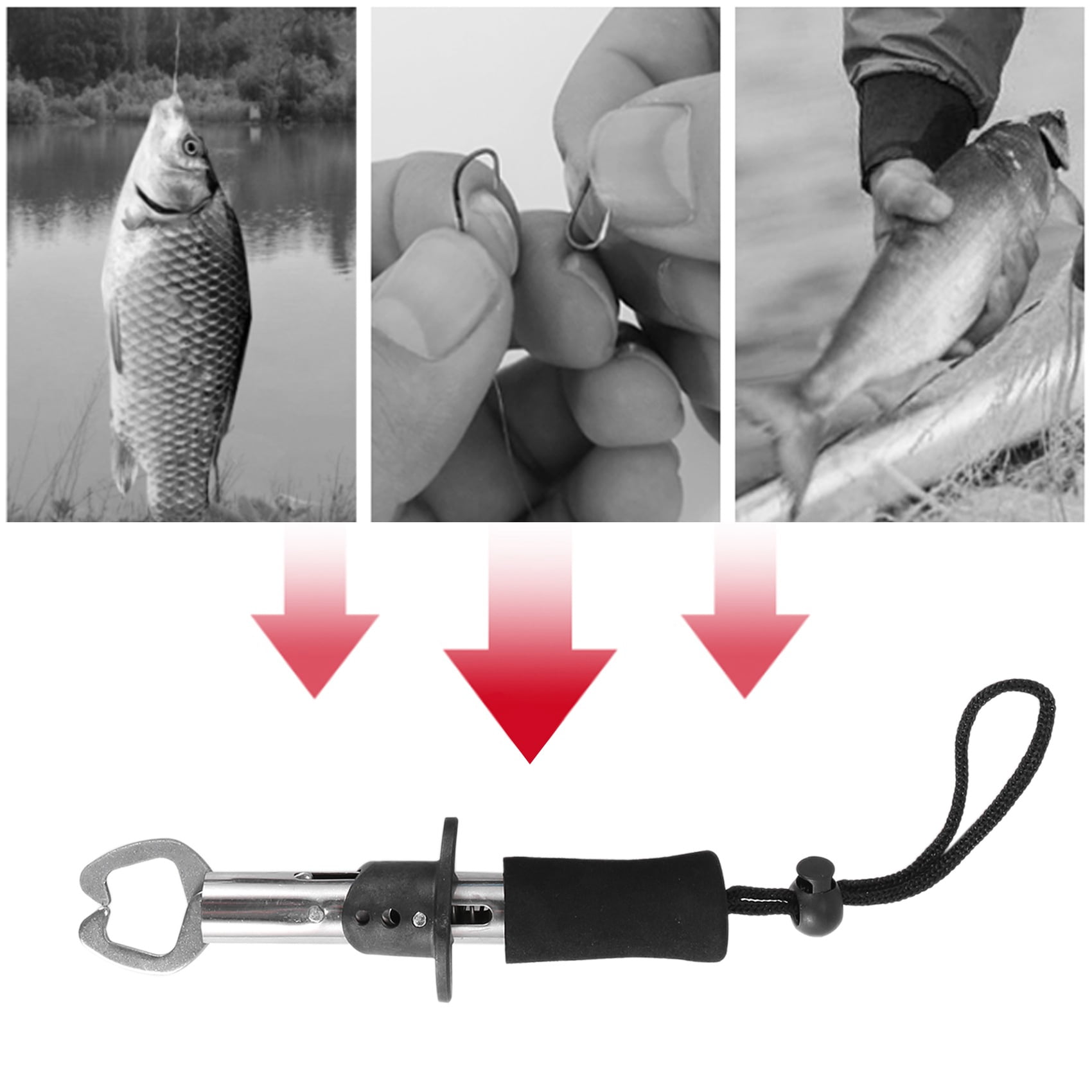 Fish Hook Remover Tools,Handheld Digital Fish Scale Squeeze-Out Fish Gripper Fishing Combo Kit Fish Tackle Accessories