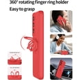 thumbnail image 2 of for Samsung Galaxy S22 Phone Case, Ring Stand [360° Rotatable Ring Holder] with 2 Screen Protector, with Full Camera Cover Protection, Silicone Slim Protective 5G Phone Case (Red), 2 of 12