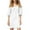White, variant on Dresses for Women, Women's Square Collar Cotton Linen Dress Five Point Sleeve Puffed Sleeve Casual Dress Beach Dress for Women