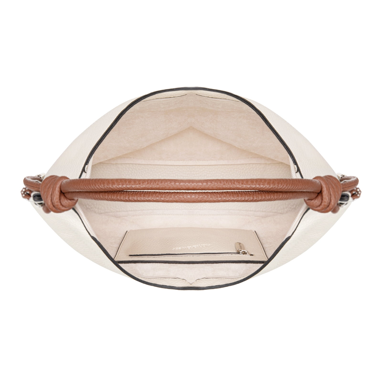 Montana West Hobo Bags for Women Soft Slouchy Top Handle Shoulder Purses Handbag with Knot Strap, Beige-Browm